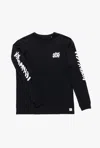 Banks Journal Men's Dunkwell Long Sleeve Tee In Black In Black