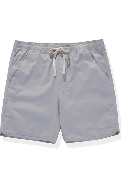 Banks Journal Men's Label Elastic Boardshorts In Frost In Grey