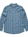 Banks Journal Men's Vanish Long Sleeve Shirt In Insignia Blue In Blue