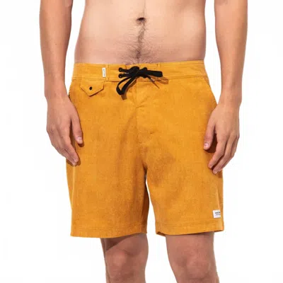 Banks Journal Slow Boardshort In Dark Mustard