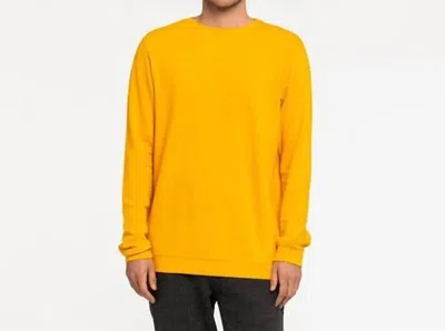 Banks Journal Vision Fleece Tee In Saffron In Yellow