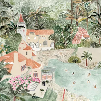 Banniere Women's Cascais, Portugal Silk Scarf In Multi