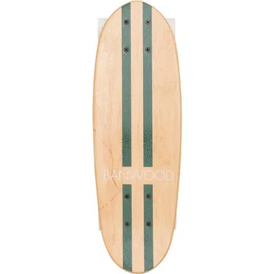Banwood Skateboard Canadian Maple Outdoor Skating Kids Balance In Dark Green