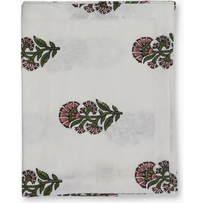 Banyan & Birch Begum Linen Hand-printed Runner In Pink