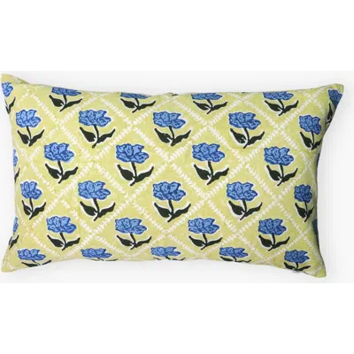 Banyan & Birch Noor Lumbar Throw Pillow Cover In Yellow