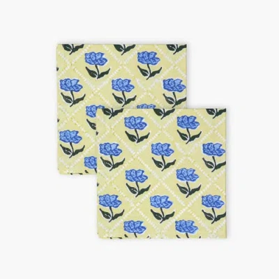 Banyan & Birch Noor Table Napkin Set Of 2 In Yellow