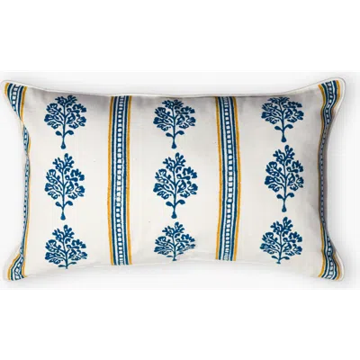 Banyan & Birch Sara Lumbar Throw Pillow Cover In Blue