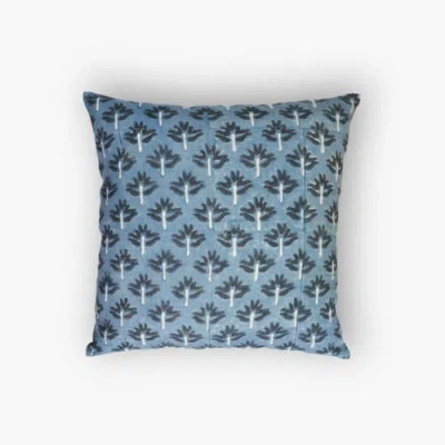 Banyan & Birch Zeenat Throw Pillow Cover In Blue