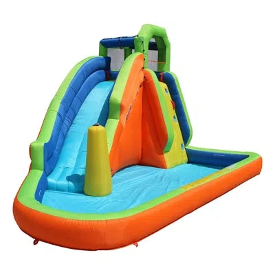 Banzai Gushing Geyser Water-spraying Inflatable Pool Water Park Set, Multicolor