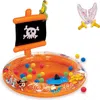 Banzai Pirate Sparkle Play Center Inflatable Ball Pit Includes 20 Balls