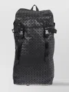 Bao Bao Issey Miyake Geometric Pattern Leather Backpack With Structured Silhouette In Black