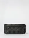 Bao Bao Issey Miyake Geometric Design Leather Shoulder Bag With Textured Surface In Black