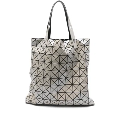 Bao Bao Issey Miyake Baobao Issey Miyake Prism Metallic Tote Bag In White