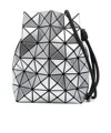 Bao Bao Issey Miyake Bao Bao Geometric-pattern Drawstring Bucket Bag In Silver