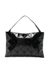 Bao Bao Issey Miyake Lucent Matte Geometric-panel Crossbody Bag In Black