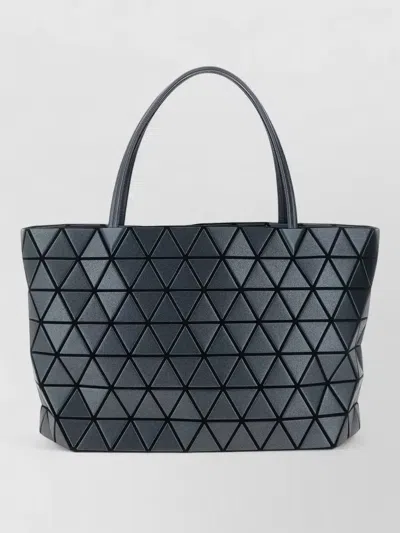 Bao Bao Issey Miyake Bateau Tote Bag Geometric Pattern Top Handles In Black