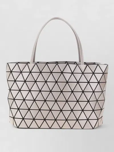 Bao Bao Issey Miyake Bateau Tote Bag Geometric Pattern Top Handles In Blue