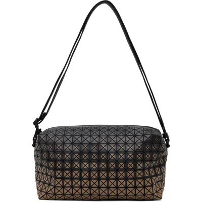 Bao Bao Issey Miyake Black & Brown Saddle Bag In 41-beige