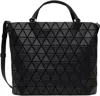 Bao Bao Issey Miyake Black Crystal Matte Tote In 16-matte Black