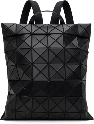 Bao Bao Issey Miyake Black Flat Pack Backpack In Orange