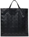 BAO BAO ISSEY MIYAKE BLACK LUCENT MATTE TOTE BAG