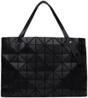 BAO BAO ISSEY MIYAKE BLACK SMALL ROCK MATTE TOTE