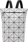 Bao Bao Issey Miyake Gray Blocky Backpack In White
