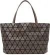 Bao Bao Issey Miyake Brown Bateau Matte Tote In Brown