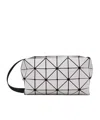 Bao Bao Issey Miyake Gray Carton Matte Shoulder Bag In White