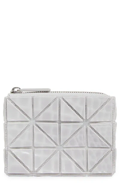 Bao Bao Issey Miyake Cassette Zip Wallet In One-tone Gray