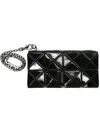 Bao Bao Issey Miyake Chain Wristlet Pass Case In Black