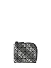 Bao Bao Issey Miyake Compact Geometric Triangular Pattern Wallet In Gray