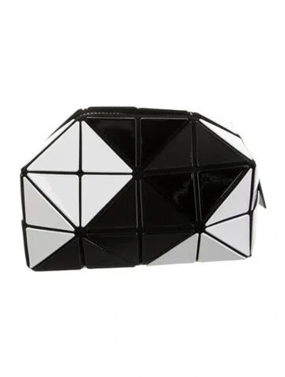 Pre-owned Bao Bao Issey Miyake Cosmetic Bag In Black/white
