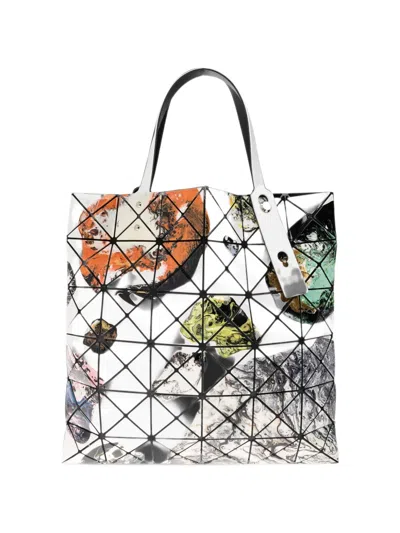 Bao Bao Issey Miyake Cosmic Geometric-panelled Tote Bag In White