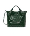 Bao Bao Issey Miyake Crystal Gloss Shoulder Bag In Green