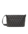 Bao Bao Issey Miyake Gray Crystal Matte Shoulder Bag In Black