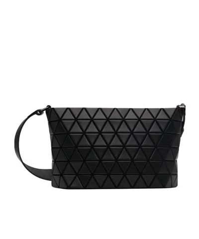 Bao Bao Issey Miyake Crystal Matte Zip-up Shoulder Bag In Black