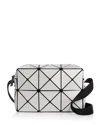 Bao Bao Issey Miyake Carton Geometric-panelled Crossbody Bag In Light Gray