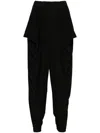 Bao Bao Issey Miyake Drape Jersey 46 Pants In Black