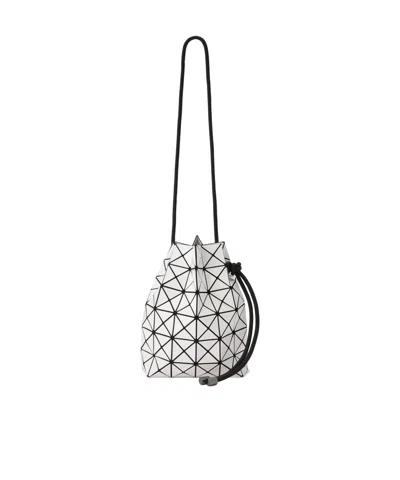 Bao Bao Issey Miyake Drawstring Bucket Bag In White