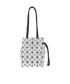 Bao Bao Issey Miyake Geometric Drawstring Bucket Bag In White