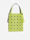 Bao Bao Issey Miyake Womens Yellow Green X Gray Duo Mini Pvc Tote Bag In Yellow Green,gray