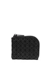 Bao Bao Issey Miyake Geometric-design Cotton Wallet In Black