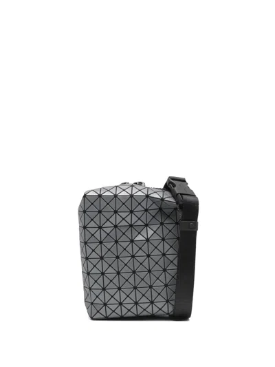 Bao Bao Issey Miyake Geometric-design Zip-fastening Messenger Bag In Gray