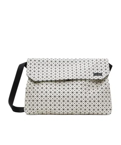 Bao Bao Issey Miyake Geometric Messenger Bag In White