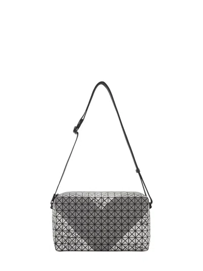Bao Bao Issey Miyake Geometric Panel Design Matte Finish Adjustable Shoulder Strap Bag In Grey
