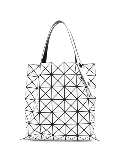 Bao Bao Issey Miyake Geometric Panel Tote Bag In White