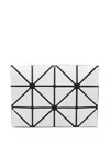 Bao Bao Issey Miyake High-shine Geometric-design Cardholder In Grey
