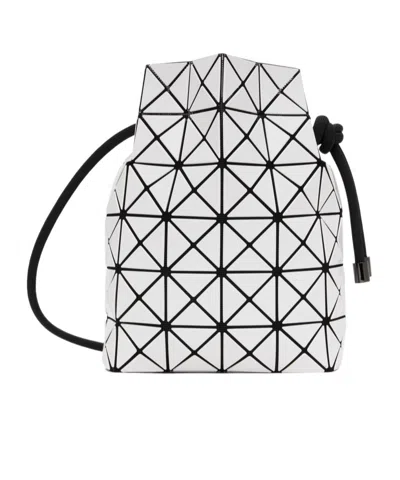 Bao Bao Issey Miyake Geometric-panelled Drawstring Bucket Bag In White