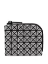 Bao Bao Issey Miyake Geometric-pattern Cotton Wallet In Black